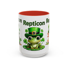 Load image into Gallery viewer, Repticon Accent Coffee Mug w/ St. Patrick&#39;s Day
