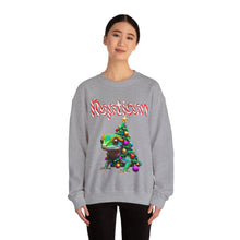 Load image into Gallery viewer, Repticon Unisex Heavy Blend™ Crewneck Sweatshirt w/ Crested Gecko Christmas Tree
