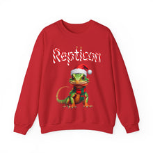 Load image into Gallery viewer, Repticon Unisex Heavy Blend™ Crewneck Sweatshirt w/ Lizard Santa
