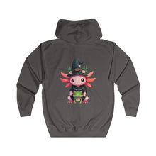 Load image into Gallery viewer, Repticon Unisex Full Zip Hoodie w/ Axolotl
