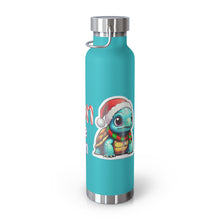 Load image into Gallery viewer, Repticon Copper Vacuum Insulated Bottle, 22oz w/ Tortoise Santa
