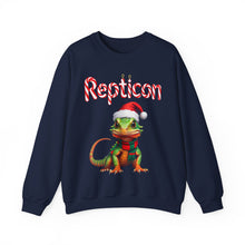 Load image into Gallery viewer, Repticon Unisex Heavy Blend™ Crewneck Sweatshirt w/ Lizard Santa
