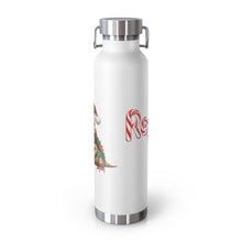 Load image into Gallery viewer, Repticon Copper Vacuum Insulated Bottle, 22oz w/ Bearded Dragon Santa
