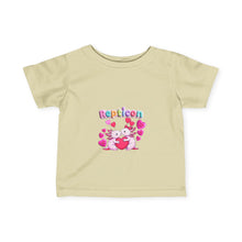 Load image into Gallery viewer, Repticon Infant Fine Jersey Tee w/ Valentine Axolotls
