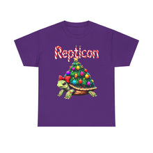 Load image into Gallery viewer, Repticon Unisex Heavy Cotton Tee w/ Tortoise Christmas Tree
