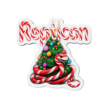 Load image into Gallery viewer, Repticon Die-Cut Magnets w/ Candy Cane Christmas Tree
