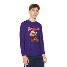 Load image into Gallery viewer, Repticon Youth Long Sleeve Competitor Tee w/ Bearded Dragon Santa
