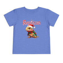 Load image into Gallery viewer, Repticon Toddler Short Sleeve Tee w/ Bearded Dragon Santa
