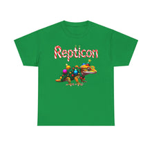 Load image into Gallery viewer, Repticon Unisex Heavy Cotton Tee w/ Crested Gecko Christmas Tree
