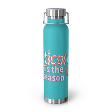 Load image into Gallery viewer, Repticon Copper Vacuum Insulated Bottle, 22oz w/ Lizard Santa
