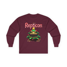 Load image into Gallery viewer, Repticon Unisex Ultra Cotton Long Sleeve Tee w/ Toad Christmas Tree
