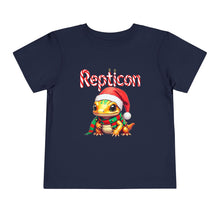 Load image into Gallery viewer, Repticon Toddler Short Sleeve Tee w/ Amphibian Santa
