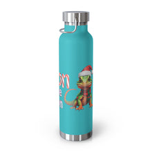 Load image into Gallery viewer, Repticon Copper Vacuum Insulated Bottle, 22oz w/ Lizard Santa
