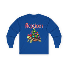 Load image into Gallery viewer, Repticon Unisex Ultra Cotton Long Sleeve Tee w/ Tortoise Christmas Tree
