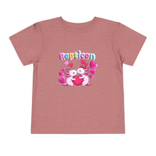 Load image into Gallery viewer, Repticon Toddler Short Sleeve Tee w/ Valentine Axolotls
