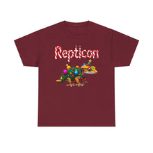 Load image into Gallery viewer, Repticon Unisex Heavy Cotton Tee w/ Crested Gecko Christmas Tree
