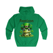 Load image into Gallery viewer, Repticon Unisex Full Zip Hoodie w/ Frog
