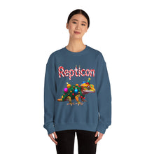 Load image into Gallery viewer, Repticon Unisex Heavy Blend™ Crewneck Sweatshirt w/ Crested Gecko Santa
