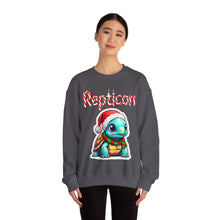Load image into Gallery viewer, Repticon Unisex Heavy Blend™ Crewneck Sweatshirt w/ Tortoise Santa
