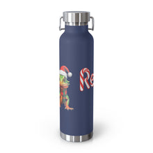 Load image into Gallery viewer, Repticon Copper Vacuum Insulated Bottle, 22oz w/ Lizard Santa
