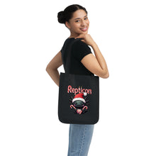 Load image into Gallery viewer, Repticon Organic Canvas Tote Bag w/ Axolotl Santa
