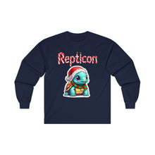 Load image into Gallery viewer, Repticon Unisex Ultra Cotton Long Sleeve Tee w/ Tortoise Santa
