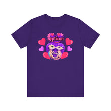 Load image into Gallery viewer, Repticon Unisex Jersey Short Sleeve Tee w/ Valentine Crested Geckos
