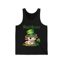 Load image into Gallery viewer, Repticon Unisex Jersey Tank w/ Axolotl
