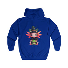 Load image into Gallery viewer, Repticon Unisex Full Zip Hoodie w/ Axolotl
