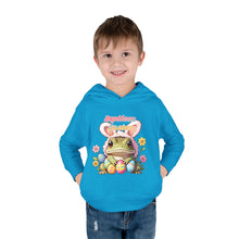 Load image into Gallery viewer, Repticon Toddler Pullover Fleece Hoodie w/ Easter Frog
