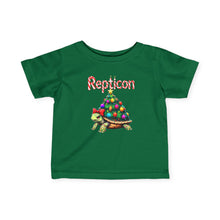 Load image into Gallery viewer, Repticon Infant Fine Jersey Tee w/ Tortoise Christmas Tree
