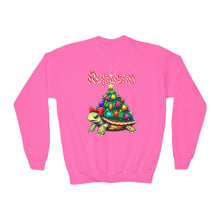 Load image into Gallery viewer, Repticon Youth Crewneck Sweatshirt w/ Tortoise Christmas Tree
