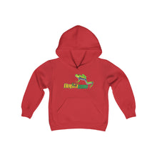 Load image into Gallery viewer, Repticon Youth Heavy Blend Hooded Sweatshirt w/ Red Eyed Tree Frog
