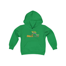 Load image into Gallery viewer, Repticon Youth Heavy Blend Hooded Sweatshirt w/ Red Eyed Tree Frog
