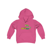 Load image into Gallery viewer, Repticon Youth Heavy Blend Hooded Sweatshirt w/ Red Eyed Tree Frog
