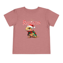 Load image into Gallery viewer, Repticon Toddler Short Sleeve Tee w/ Bearded Dragon Santa
