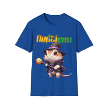 Load image into Gallery viewer, Repticon Unisex Softstyle T-Shirt w/ Bearded Dragon Witch
