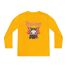 Load image into Gallery viewer, Repticon Youth Long Sleeve Competitor Tee w/ Axolotl Christmas Tree
