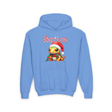 Load image into Gallery viewer, Repticon Youth Heavy Blend Hooded Sweatshirt w/ Amphibian Santa
