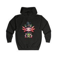 Load image into Gallery viewer, Repticon Unisex Full Zip Hoodie w/ Axolotl
