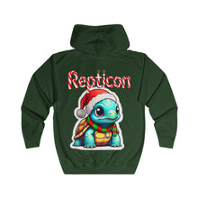 Load image into Gallery viewer, Repticon Unisex Full Zip Hoodie w/ Tortoise Santa
