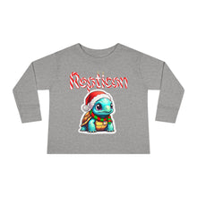 Load image into Gallery viewer, Repticon Toddler Long Sleeve Tee w/ Tortoise Santa
