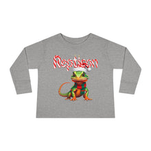 Load image into Gallery viewer, Repticon Toddler Long Sleeve Tee w/ Lizard Santa
