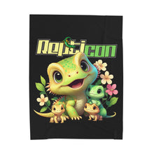 Load image into Gallery viewer, Repticon Velveteen Plush Blanket /w Lizards
