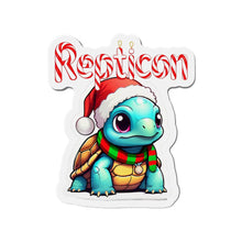 Load image into Gallery viewer, Repticon Die-Cut Magnets w/ Tortoise Santa

