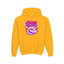 Load image into Gallery viewer, Repticon Youth Heavy Blend Hooded Sweatshirt w/ Valentine Snakes
