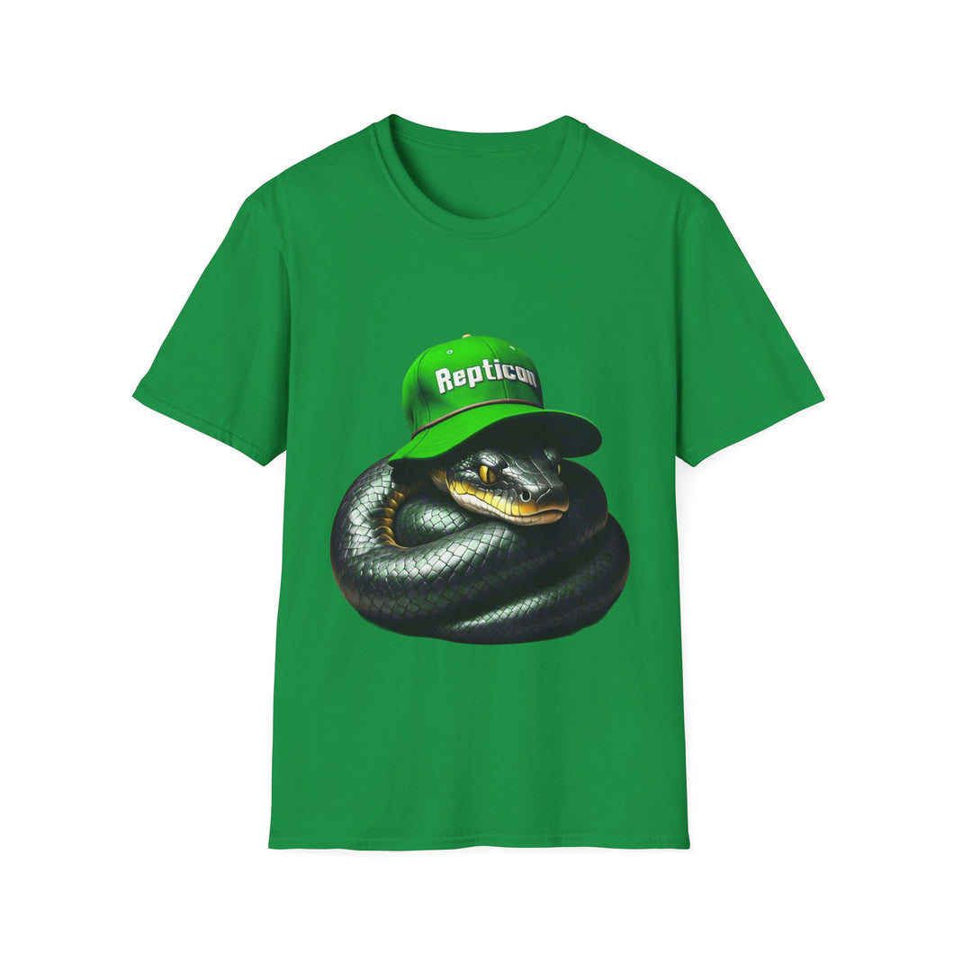Repticon Unisex Softstyle T-Shirt w/ Black Snake