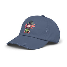 Load image into Gallery viewer, Repticon Unisex Distressed Cap w/ Axolotl
