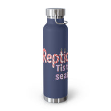 Load image into Gallery viewer, Repticon Copper Vacuum Insulated Bottle, 22oz w/ Tortoise Santa
