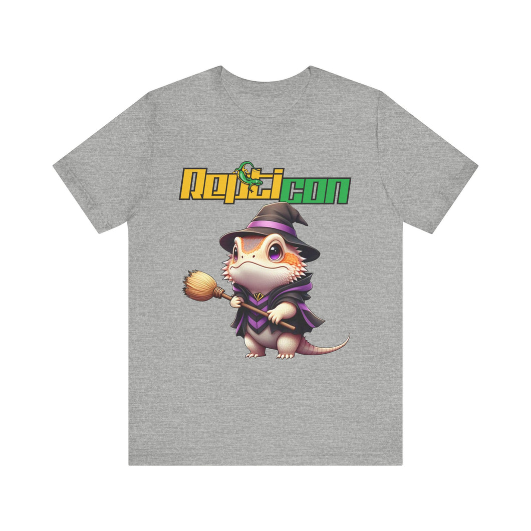 Repticon Unisex Jersey Short Sleeve Tee w/ Bearded Dragon Witch